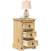 Image de vidaXL Table de chevet Corona 35x32,5x58 cm bois de pin massif
