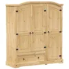 Image de vidaXL Garde-Robe Corona 151,5x52x170 cm Bois de pin Massif