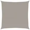 Image de vidaXL Voile d'ombrage 160 g/m² carré gris clair 5x5 m PEHD, voile de soleil, voile d’ombrage, store de patio, voile de pare-soleil, voile de jardin