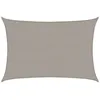 Image de vidaXL Voile d'ombrage 160 g/m² rectangulaire Gris Clair 3x5 m PEHD, Voile de Soleil, Voile d’ombrage, Store de Patio, Voile de Pare-Soleil