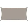 Image de vidaXL Voile d'ombrage 160 g/m² rectangulaire Gris Clair 3x6 m PEHD, Voile de Soleil, Voile d’ombrage, Store de Patio, Voile de Pare-Soleil
