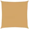 Image de vidaXL Voile d'ombrage 160 g/m² carré sable 7x7 m PEHD, voile de soleil, voile d’ombrage, store de patio, voile de pare-soleil, voile de jardin