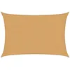 Image de vidaXL Voile d'ombrage 160 g/m² rectangulaire Sable 2x3 m PEHD, Voile de Soleil, Voile d’ombrage, Store de Patio, Voile de Pare-Soleil