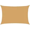 Image de vidaXL Voile d'ombrage 160 g/m² rectangulaire Sable 2,5x3,5m PEHD, Voile de Soleil, Voile d’ombrage, Store de Patio, Voile de Pare-Soleil