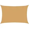 Image de vidaXL Voile d'ombrage 160 g/m² rectangulaire Sable 2,5x4 m PEHD, Voile de Soleil, Voile d’ombrage, Store de Patio, Voile de Pare-Soleil