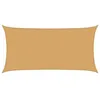 Image de vidaXL Voile d'ombrage 160 g/m² rectangulaire sable 2,5x4,5m PEHD, voile de soleil, voile d’ombrage, store de patio, voile de pare-soleil