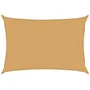 Image de vidaXL Voile d'ombrage 160 g/m² rectangulaire Sable 3x5 m PEHD, Voile de Soleil, Voile d’ombrage, Store de Patio, Voile de Pare-Soleil