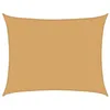 Image de vidaXL Voile d'ombrage 160 g/m² rectangulaire sable 6x7 m PEHD, voile de soleil, voile d’ombrage, store de patio, voile de pare-soleil