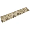 Image de Tapis de cuisine lavable imprimé café marron 60x300 cm velours