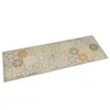 Image de vidaXL Tapis de Cuisine Lavable Impression Pastel Hexagonale, Paillasson Antidérapant, Tapis de Sol, Tapis Devant Évier, Moderne, 45x150 cm Velours