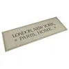 Image de Tapis de cuisine lavable imprimé Home capitales 60x180 cm