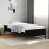 Image de vidaXL Cadre de lit sans matelas noir 90x200 cm