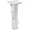Image de vidaXL Base de Parasol enterré argenté 16x16x39,5 cm Acier