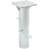 Image de vidaXL Base de parasol enterré argenté 16x16x39,5 cm acier