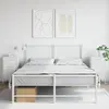 Image de vidaXL Tables de chevet 2 pcs blanc 36x39x68 cm acier