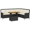 Image de vidaXL Canapés de Jardin 2 pcs avec Coussins Noir Résine tressée, Ensemble de canapés d'extérieur, Salon de Jardin, Ensemble de canapés en résine tressée