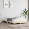 Image de vidaXL Cadre de lit sans matelas crème 120x190 cm tissu