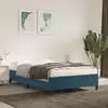 Image de vidaXL Cadre de lit sans matelas bleu foncé 120x190 cm velours