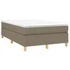 Image de vidaXL Sommier à Lattes de lit avec Matelas Taupe 120x190 cm Tissu