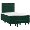 Image de vidaXL Sommier à Lattes de Lit avec Matelas, Lit Rembourré, Lit Double, Lit Adulte de Chambre à Coucher Intérieur, Moderne, Vert Foncé 120x190 cm