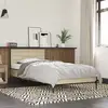 Image de vidaXL Cadre de lit sans matelas chêne sonoma 90x190 cm