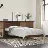 Image de vidaXL Cadre de lit sans matelas chêne marron 90x190 cm