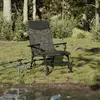 Image de vidaXL Chaise de pêche avec accoudoir pliable camouflage