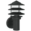 Image de vidaXL Applique murale d'extérieur noir acier inoxydable