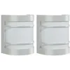 Image de vidaXL Appliques murales d'extérieur 2pcs argenté acier inoxydable, éclairage mural d'extérieur, lampe murale de jardin, applique murale de patio
