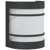 Image de vidaXL Applique murale d'extérieur noir acier inoxydable, éclairage mural d'extérieur, lampe murale de jardin, applique murale de patio