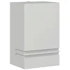 Image de vidaXL Applique murale d'extérieur argenté acier inoxydable, éclairage mural d'extérieur, lampe murale de jardin, applique murale de patio