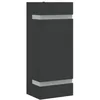 Image de vidaXL Applique murale d'extérieur noir acier inoxydable, éclairage mural d'extérieur, lampe murale de jardin, applique murale de patio