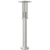 Image de vidaXL Lampadaire d'extérieur argenté 60 cm acier inoxydable
