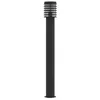 Image de vidaXL Lampadaire d'extérieur noir 110 cm acier inoxydable, éclairage au sol d'extérieur, éclairage au sol de jardin, lampadaire de jardin