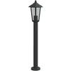 Image de vidaXL Lampadaire d'extérieur noir 80 cm acier inoxydable, éclairage au sol d'extérieur, éclairage au sol de jardin, lampadaire de jardin