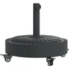 Image de vidaXL Base de Parasol avec Roues pour mâts Ø38 / 48 mm 27 kg Rond, Base de Parasol, Pied de Parasol de terrasse, Porte-Parasol, Support de Parasol