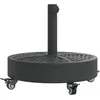 Image de vidaXL Base de Parasol avec Roues pour mâts Ø38 / 48 mm 27 kg Rond, Base de Parasol, Pied de Parasol de terrasse, Porte-Parasol, Support de Parasol