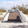 Image de vidaXL Tente de plage 2 personnes gris libération rapide imperméable
