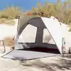 Image de vidaXL Tente de plage 2 personnes gris libération rapide imperméable