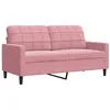 Image de Canapé à 2 places Rose 140 cm Velours
