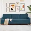 Image de vidaXL Canapé à 3 places Bleu 210 cm Velours