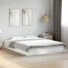 Image de vidaXL Cadre de lit sans matelas blanc 160x200 cm bois d'ingénierie