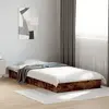 Image de vidaXL Cadre de lit sans matelas chêne fumé 75x190cm bois d'ingénierie