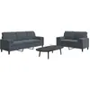 Image de vidaXL Ensemble de canapés 2 pcs avec coussins et traversins velours