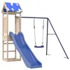 Image de vidaXL Aire de Jeux d'extérieur Bois de pin Massif, Ensemble de Jeu, Ensemble de Jeu en Bois, Ensemble de Terrain de Jeu, équipement de Terrain de Jeu