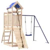 Image de vidaXL Aire de Jeux d'extérieur Bois de pin Massif, Ensemble de Jeu, Ensemble de Jeu en Bois, Ensemble de Terrain de Jeu, équipement de Terrain de Jeu