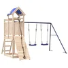 Image de vidaXL Aire de Jeux d'extérieur Bois de pin Massif, Ensemble de Jeu, Ensemble de Jeu en Bois, Ensemble de Terrain de Jeu, équipement de Terrain de Jeu