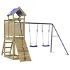 Image de vidaXL Aire de Jeux d'extérieur Bois de pin imprégné, Ensemble de Jeu, Ensemble de Jeu en Bois, Ensemble de Terrain de Jeu