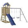 Image de vidaXL Aire de Jeux d'extérieur Bois de pin imprégné, Ensemble de Jeu, Ensemble de Jeu en Bois, Ensemble de Terrain de Jeu