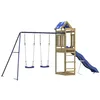 Image de vidaXL Aire de Jeux d'extérieur Bois de pin imprégné, Ensemble de Jeu, Ensemble de Jeu en Bois, Ensemble de Terrain de Jeu